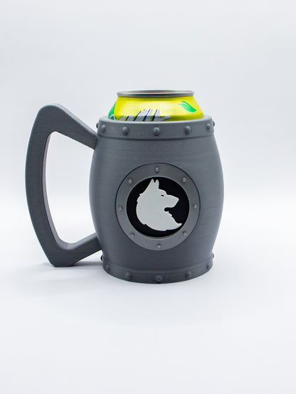 Chope médiéval à logo